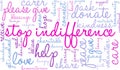 Stop Indifference Word Cloud