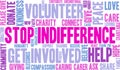 Stop Indifference Word Cloud