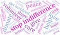 Stop Indifference Word Cloud