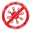 Stop Infection Scratched Icon Image