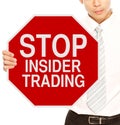 Stop Insider Trading Royalty Free Stock Photo