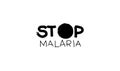 Stop Malaria. Outline vector text isolated on white background. Vector calligraphy. Usable as template. Poster for international