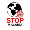 Stop Malaria sign.