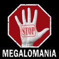 Stop megalomania conceptual illustration. Global social problem Royalty Free Stock Photo