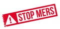 Stop Mers rubber stamp