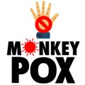 stop monkey pox illustration