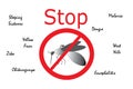 Stop Mosquito Borne Diseases Royalty Free Stock Photo
