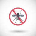 Stop mosquito flat icon