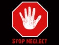 Stop Neglect Illustration Royalty Free Stock Photo