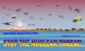 Stop the nuclear threat. Illustration. The danger of radioactive contamination in connection with the fighting in Energodar and