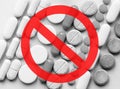 Stop Opioids. Painkillers crisis and drug abuse concept. Opioid Royalty Free Stock Photo