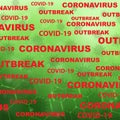 Stop Pandemic Novel Coronavirus Icon on Green Blured Background. COVID-19