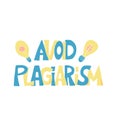 Stop plagiarism hand drawn text. Vector lettering Royalty Free Stock Photo