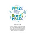 Stop plastic banner template