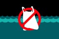 Stop Plastic Pollution Royalty Free Stock Photo