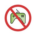 Stop Play game Isolated Vector icon which can easily modify or edit Royalty Free Stock Photo