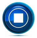 Stop play icon elegant blue round button illustration