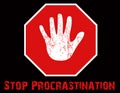 Stop Procrastination Illustration