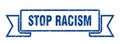 stop racism grunge vintage retro band. stop racism ribbon