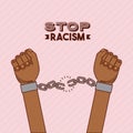 Stop racism image Royalty Free Stock Photo