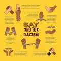 Stop racism image Royalty Free Stock Photo