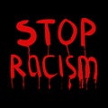 Stop racism vector poster