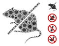Stop Rats Collage of CoronaVirus Icons