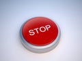 Stop red button Royalty Free Stock Photo