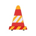 stop road barrier cartoon vector illustration Royalty Free Stock Photo