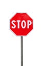 Stop road sign