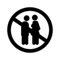 Stop Romance Isolated Vector icon which can easily modify or edit