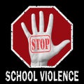 Stop school violence conceptual illustration
