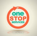 1 stop services icon.