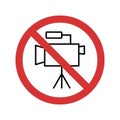 Stop Shooting Isolated Vector icon which can easily modify or edit Royalty Free Stock Photo