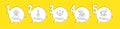 Stop shopping, Loyalty points and Champagne icons set. Correct way sign. Vector