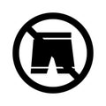 Stop Shorts Isolated Vector icon which can easily modify or edit