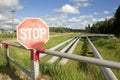 Stop sign, Alberta