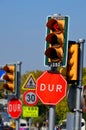 Stop sign DUR in Turkish language