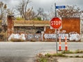 Stop Sign On Hamilton Avenue