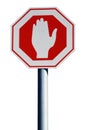 A Stop-Sign - Isolated Royalty Free Stock Photo