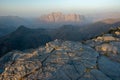 Jabal Shams, Hajar mountains, Oman Royalty Free Stock Photo