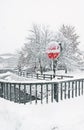 A stop sign in Kirhberg