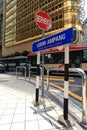 Stop Sign at Leboh Ampang Royalty Free Stock Photo