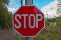 Stop sign. Royalty Free Stock Photo