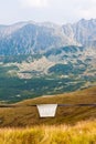 Stop sign in Tatra mountains