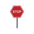 Stop sign. Vector illustration decorative design Royalty Free Stock Photo