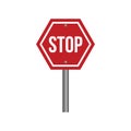 Stop sign. Vector illustration decorative design Royalty Free Stock Photo