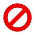 Stop sign vector no entry symbol