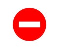 Stop sign vector symbol. Safety and warning traffic attention. Transportation law security signs