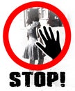 Stop! sign vintage grunge Royalty Free Stock Photo